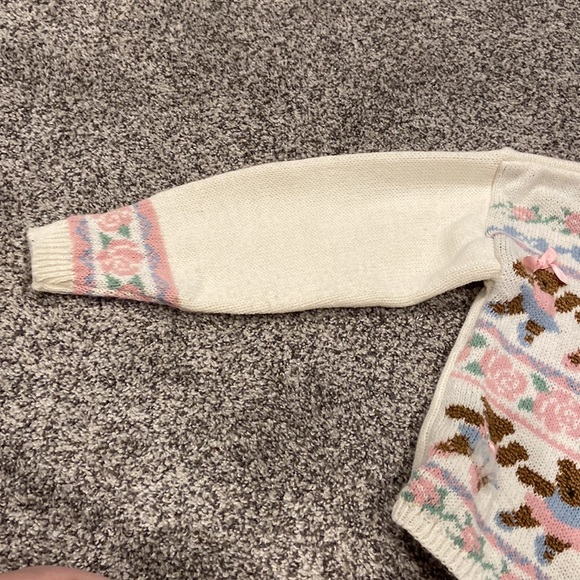 VTG Irene Charles, 6X ballerina, bear cardigan with rose buttons - Picture 4 of 8